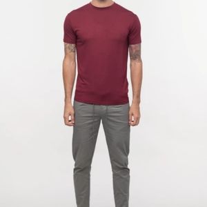 ESNTLS BAMBOO BURGUNDY TEE